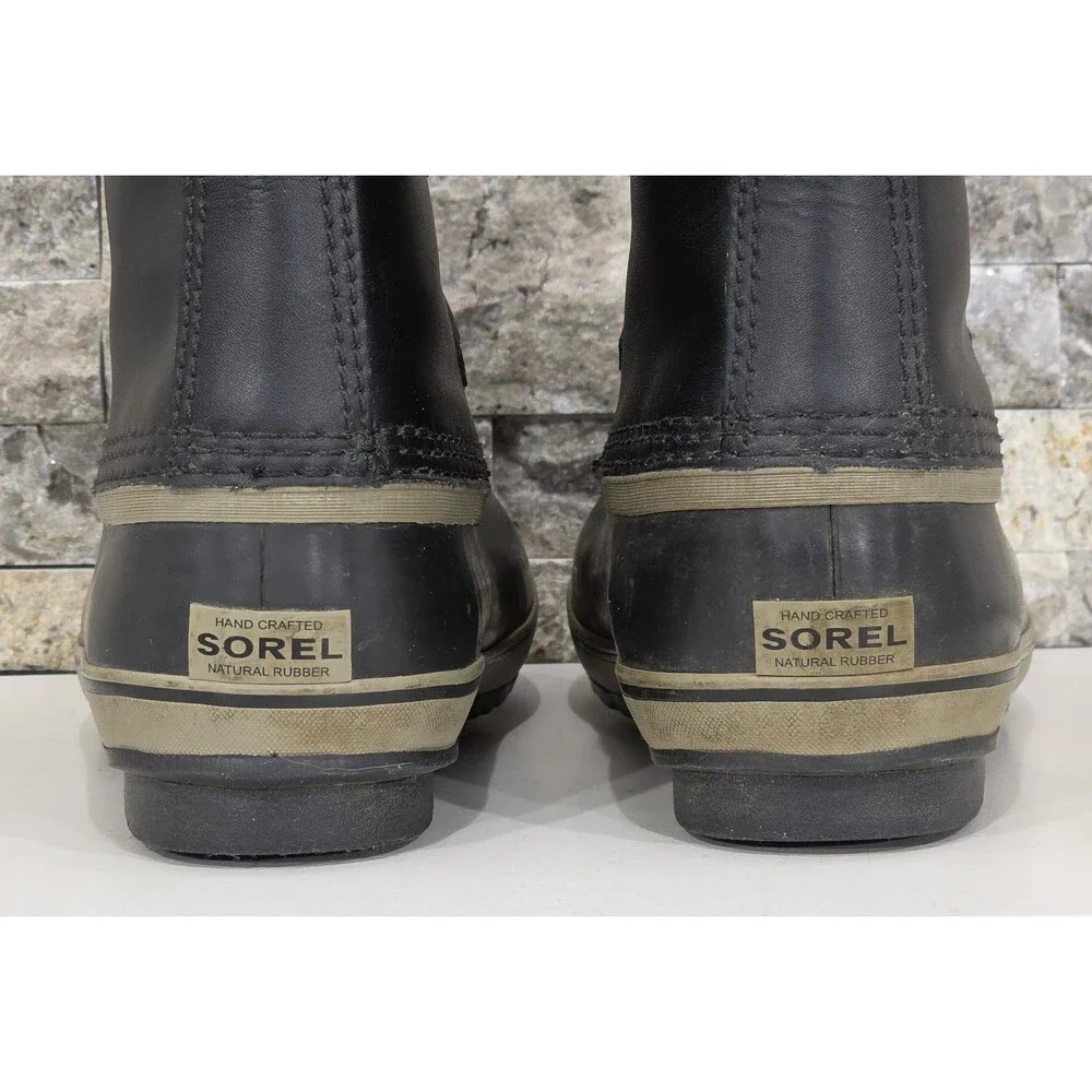 Sorel Yoot Pac Winter Boots Waterproof Insulated Black Snow Unisex Youth 4